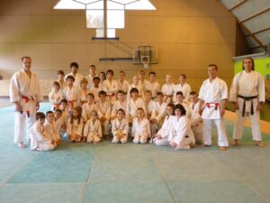 Groupe Enfants avec Romain LAFITTE et Sensei HOSHIRO