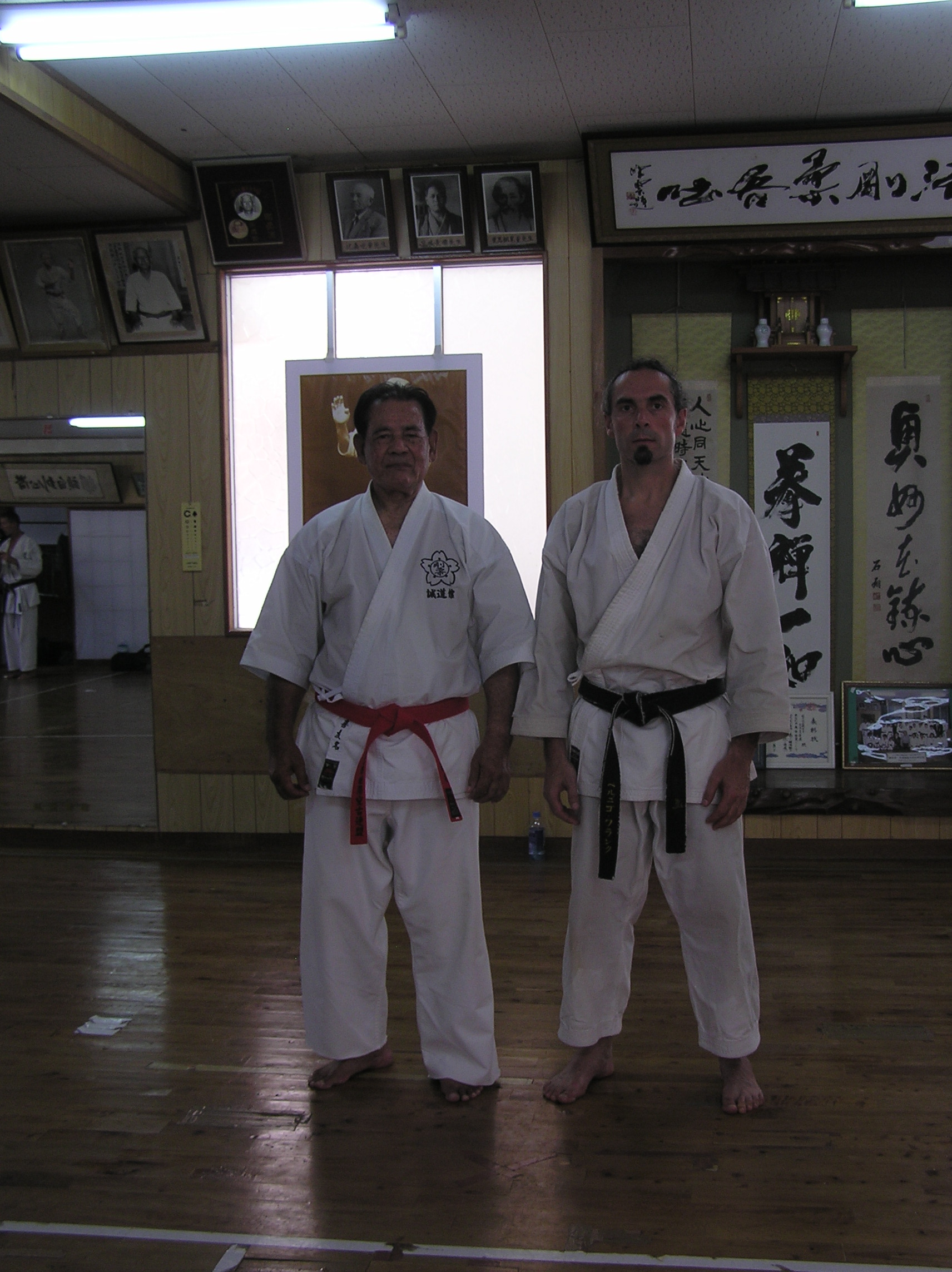 KYONA Sensei (Gojo Ryu) et Franck à Okinawa