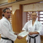 Remise de mon certificat par Sensei MINORU